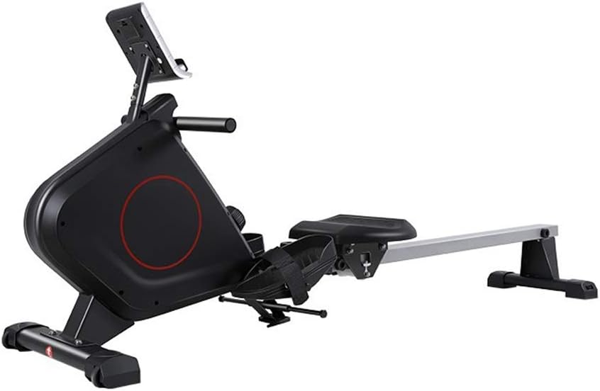 TOE Magnetic Resistance Rowing Machine 8 Tension Adjustment Silent Cardio Training with LCD Display Home Gym Workout 220lbs Max Capacity